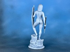 Figure zulu girl warrior 40mm Resin Soldiers. Tabletop Miniature