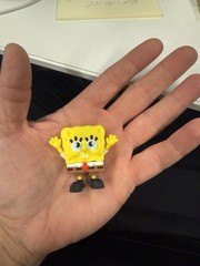 SpongeBob SquarePants Action Figure, magnetic, Yellow Brown Black White Red