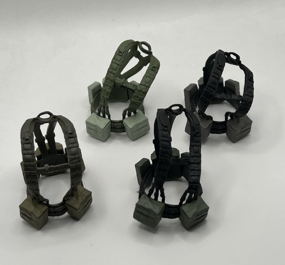 Valaverse Action Force Chest Webbing/Vest Lot Of 4 – Fodder 1/12 Scale