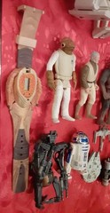 Star Wars Lot Of 15 Large, Regular, And Micros Action Figures R2-D2 Chewbacca