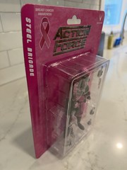 Valaverse Action Force Steel Brigade Breast Cancer Awareness Brand New, Sealed
