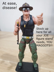 (LOT of 10) GI Joe Classified Custom Figure Stands Black – FREE SHIPPING
