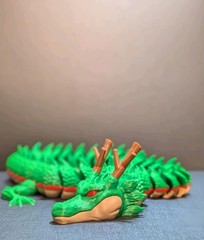 Articulating Shenron Dragon Toy 3D Printed