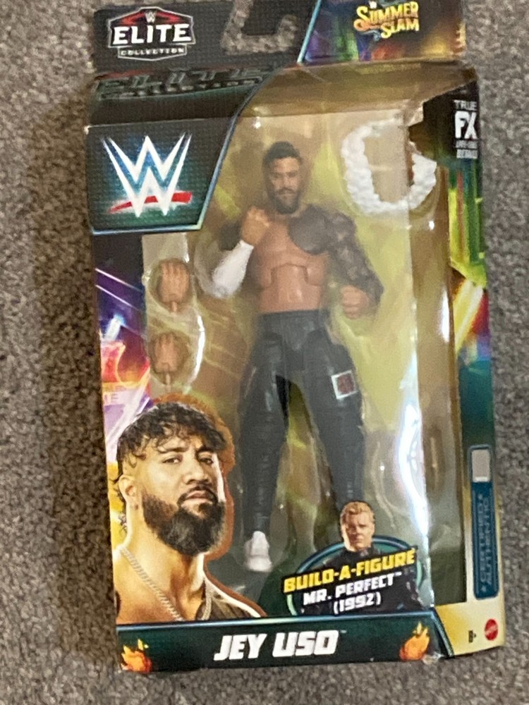 WWE Elite Summer Slam Jey Uso Bloodline Build Action Figure Mr. Perfect New!