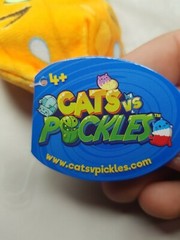 CEPIA CATS VS PICKLES 4″ BEAN-BAG Beanie PLUSH HOT SWEATS #208 NEW AR391
