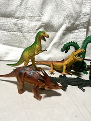 Vintage lot of 7 – IMPERIAL BRAND GODZILLA Dinosaurs Dragons Figures DOR MEI #2