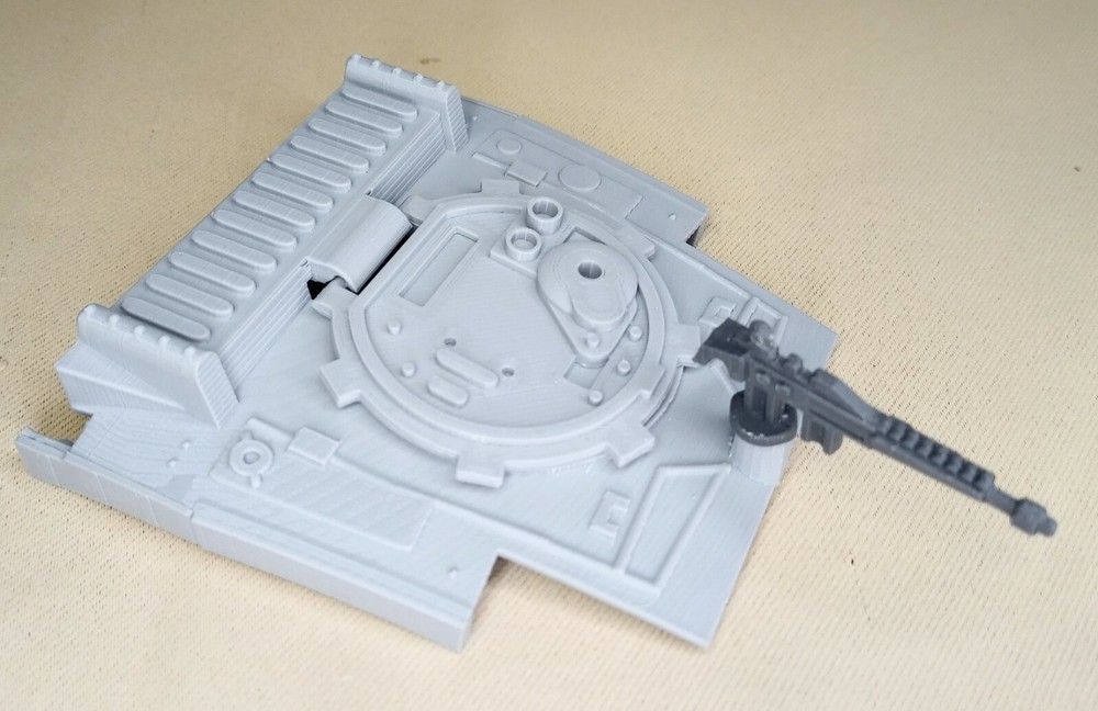 Star Wars Kenner AT-ST Parts – Replacement Top Canopy, Hatch & Gun 3D Printed