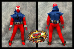 Custom 8″ Mego Scale SpiderMan Peter Parker Ben Reilly Scarlet Spider-Man & Case