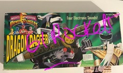Power Rangers Rare Ban Dai OG VTG Autograph Jason David Frank Sign Dragon Dagger