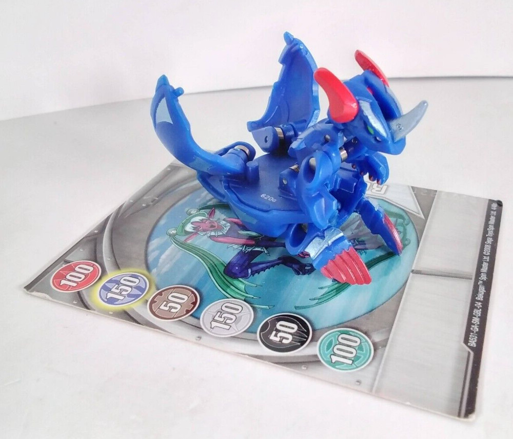 Bakugan Aquos Helix Dragonoid 620g Gundalian Invaders DNA & Reflection Gate Card