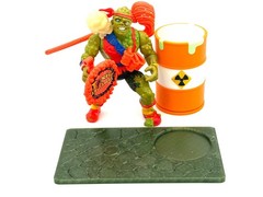 Toxic Crusaders Toxie STAND with lighted toxic glow in the dark barrel NO FIGURE