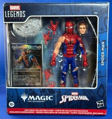 MARVEL LEGENDS 6″ MAGIC THE GATHERING BATTLE DAMAGED SPIDER-MAN MIB LOT COMPLETE