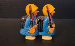 VINTAGE 1960’S MARX HAP-HOP RAMP WALKERS LOT OF 2/Red & Blue /HONG KONG!!!!