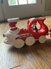 Dr. Seuss Cat in the Hat 5pc Toy Train Set w/ Alphabet Blocks, Rare Vintage Item