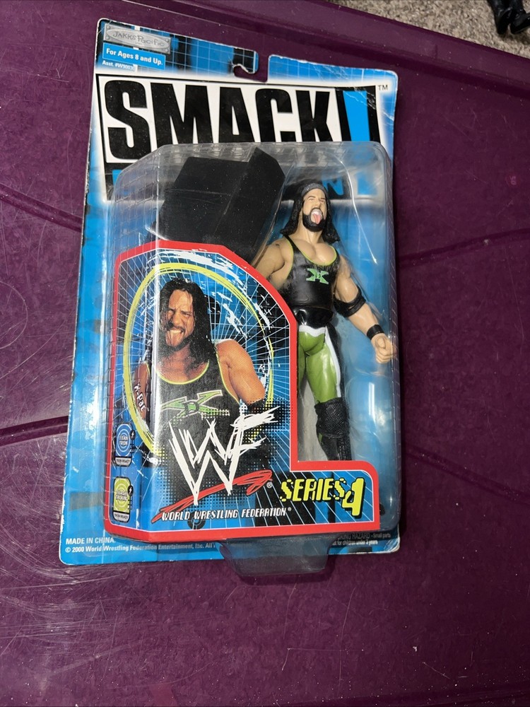 2000 WWF WWE Jakks X- Pac Smackdown Wrestling figure Series 4 DX