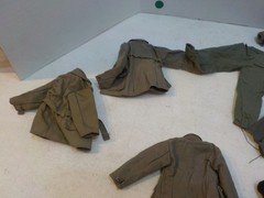 N A506 GI Joe Ultimate Soldier and Other Military Figure Clothing Lot