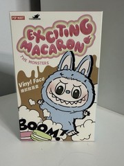 POP MART Labubu The Monsters Exciting Macaron Series Plush Dolls – Sesame Bean
