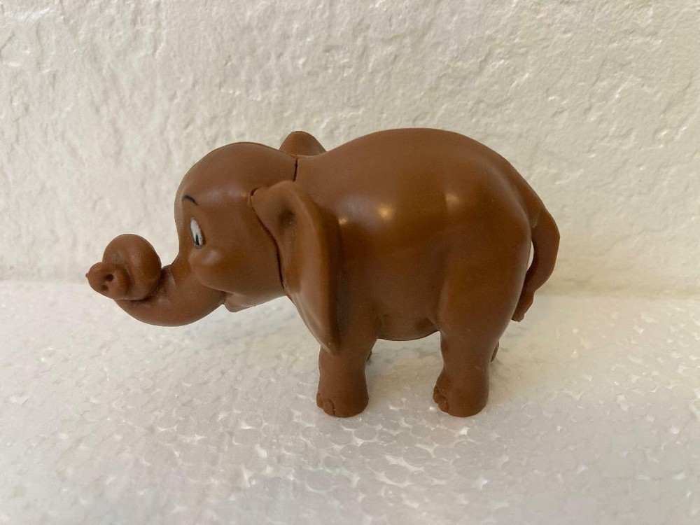 Boley 2001 Brown PVC Vinyl Elephant Figure 1.75″ x 3″ Long