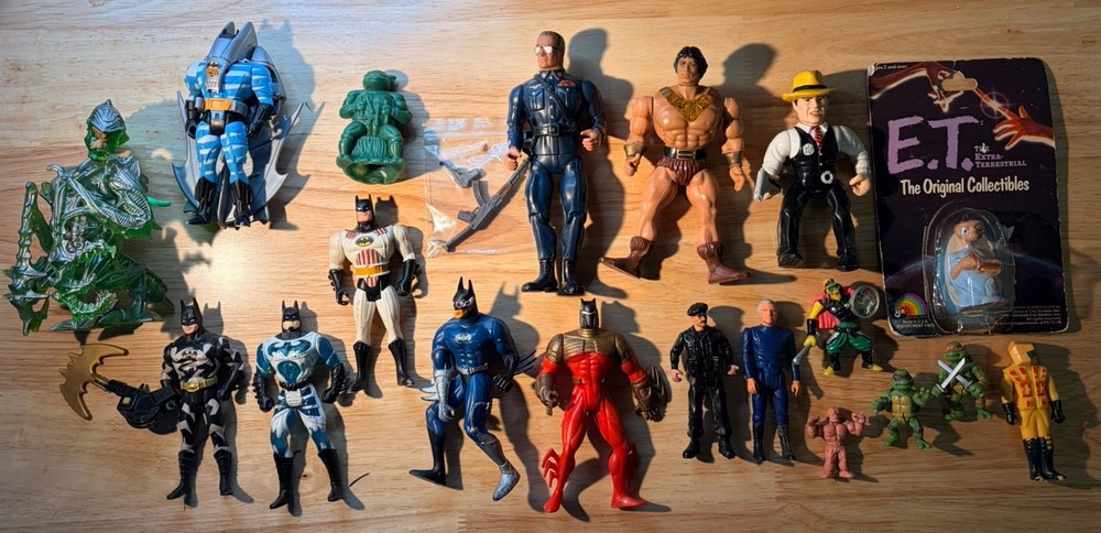 Vintage Action Figures Lot – Kenner, Coleco, Galoob