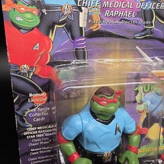 1994 TMNT Chief Medical Officer Raphael Vintage Turtles MOC Sealed Star Trek