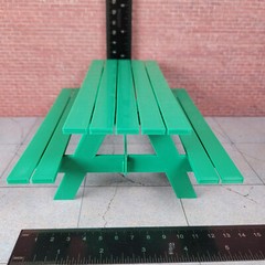 Picnic Table Model Prop Kit 1/10 Scale Action Figure Diorama Dollhouse Accessory