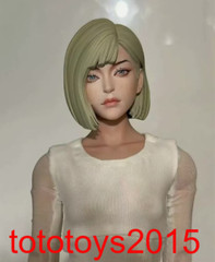 1:6 1:12 1:18 Short Hair Nun Girl Head Sculpt For Female Action Figure Body Toys