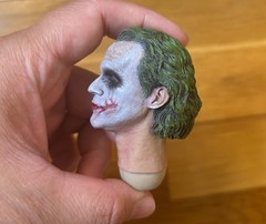 1/6 Joker Head Sculpt For 12″ Male Figure Hot Toys Worldbox Ganghood DX11 DX01