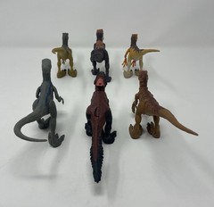 Mattel Jurassic World Velociraptor Lot of 6 Figures No Box