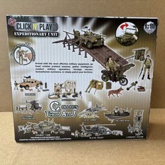 1:18 Expedition Team and Accessories Military Model soldier Jeep bridge set Gift