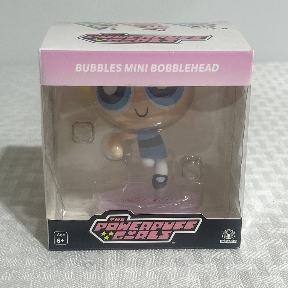 The Powerpuff Girls Bubbles Mini Bobble Head Figure Culture Fly Collectible NEW