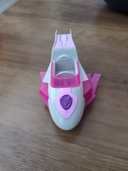 PAW Patrol Mighty Pups Charged Up SKYE Pink Deluxe Vehicle Light Sound Jet Plane