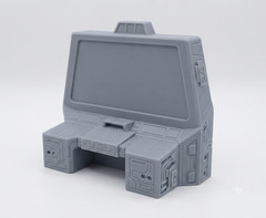 Sci Fi Computer Terminal Diorama 1:12 1:18 3D Printed Furniture 6 or 4 Inch