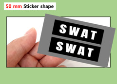 (PL 50mm) Police stickers / Vehicle US SWAT diorama decal
