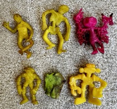 Lot Of 6 1967 Mattel Strange Change Time Machine Creatures, Lost world