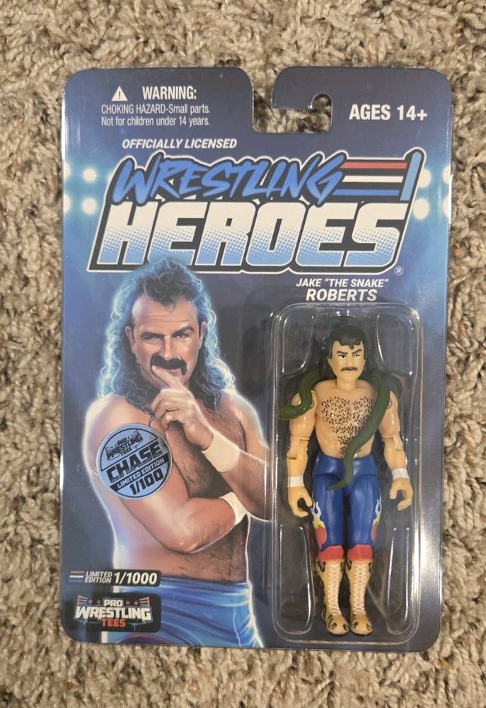 Jake Roberts Wrestling Heroes Pro Wrestling Tees Chase 1/100 Updated Version
