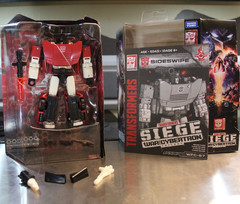 Transformers Siege Sidewipe Complete W/ NONNEF Spoiler and Weapons Upgrade Kits