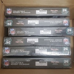 NFL TeenyMates Football Figures 2025 Advent Calendar – Lot of 6 Sealed Boxes