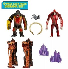 Godzilla x Kong MonsterVerse Kong vs Skar King Figures Diorama RARE EXCLUSIVE