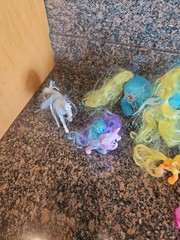 Subtract One The Pink W/yellow Hair Little Pony Lot Of 13 Now 12 & Plastic Horse