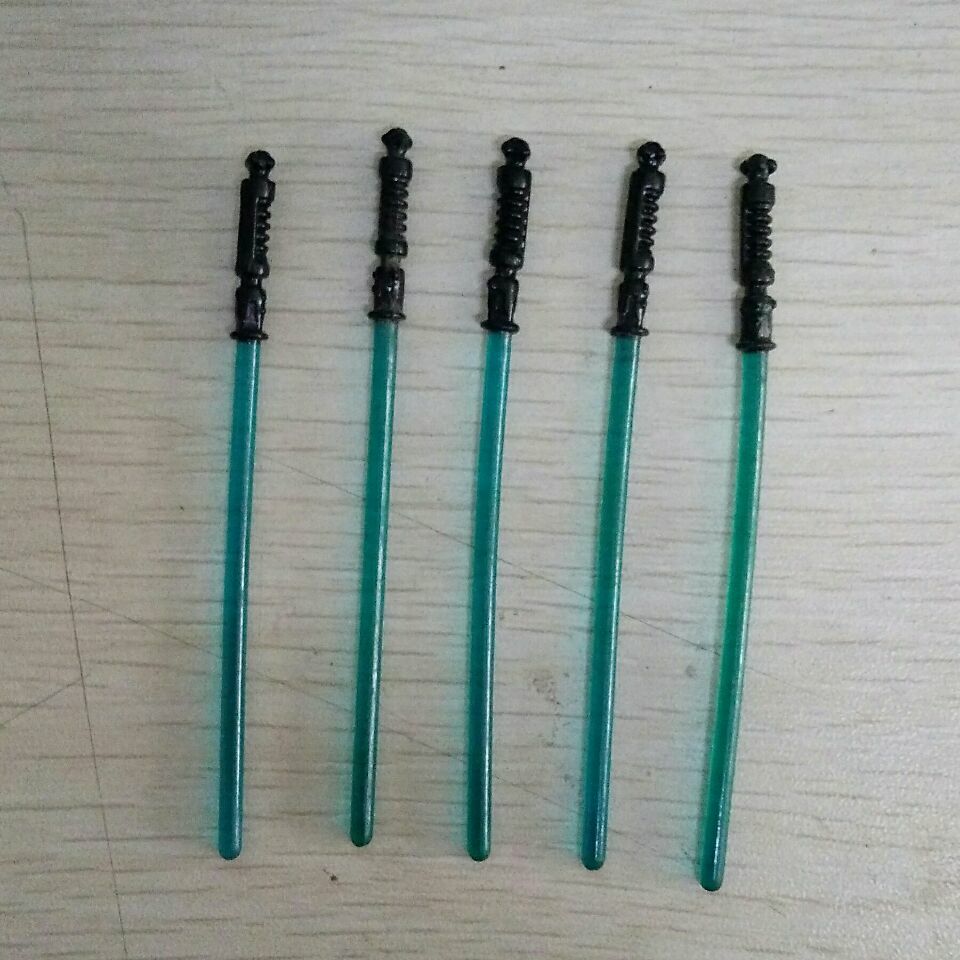 10PCS Blue-Green LIGHTSABER Weapon Swords for 3.75″ Star Wars Action Figure