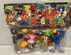 El Chavo Del 8 Figure Lot 8 Pcs 3-3.5 in Handmade Mexico Collectible La Vecindad