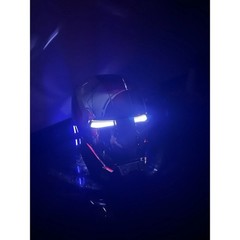 Autoking Iron Man Mask Mk5 1:1 Helmet Wearable Voice Touch Cosplay Props Jarvis