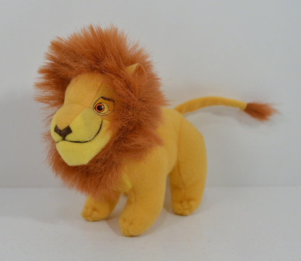 RARE 1998 Adult Simba Mufasa 5″ McDonald’s EUROPE Plush Figure Disney Lion King
