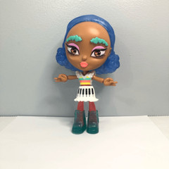 customizable lotta looks doll skate pop used blue hair piano skirt 6.5 Inch