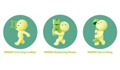 Smiski Moving Series Glow in the Dark Mini Figure Random 1pc Blind Box