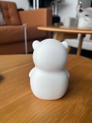Bobs Burgers Kuchi Kopi 3D Printed Figure (white 3.75” tall)
