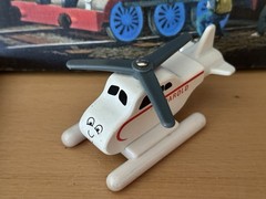 Authentic Learning Curve Wooden Thomas Train Harold the Helicopter!
