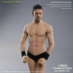 JIAOU DOLL 1/6 JO-K10A-PS Male Muscle Suntan Seamless Action Figure Body 12”Toy