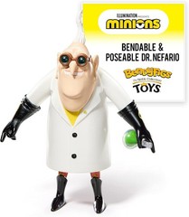 BendyFigs The Noble Collection – Minions Dr. Nefario 6.5-inch Figure