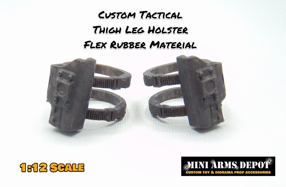Custom 1:12 Scale Dual Leg Holsters Accessory Set for 6″ Marvel Legends Figures